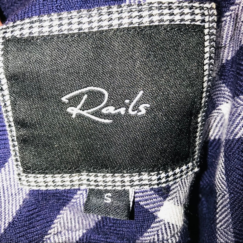 Rails Britt Button Down In Navy & White S - image 8